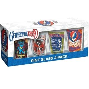 Grateful Dead Pint Glass 4-Pack